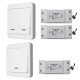 1/2-Way Light Lamp Wall Wireless Remote Control Switch Module ON/OFF + Receiver