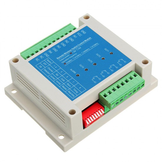 1.5W SK109 Coded Industrial Grade Remote Wireless 4CH Channel Switch Two-way Security Control Module