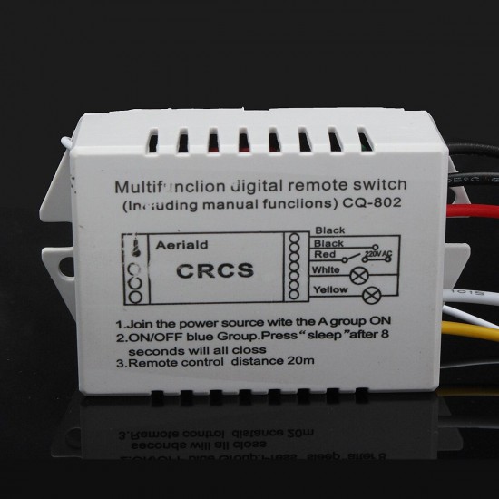 2 Channel Port 180-240V ON/OFF Wireless Digital Remote Control Light Wall Switch 20M 2 Channel Port 180-240V ON/OFF Wireless Digital Remote Control Light Wall Switch 20M