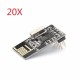 20Pcs NRF24L01+ SI24R1 2.4G Wireless Power Enhanced Communication Receiver Module