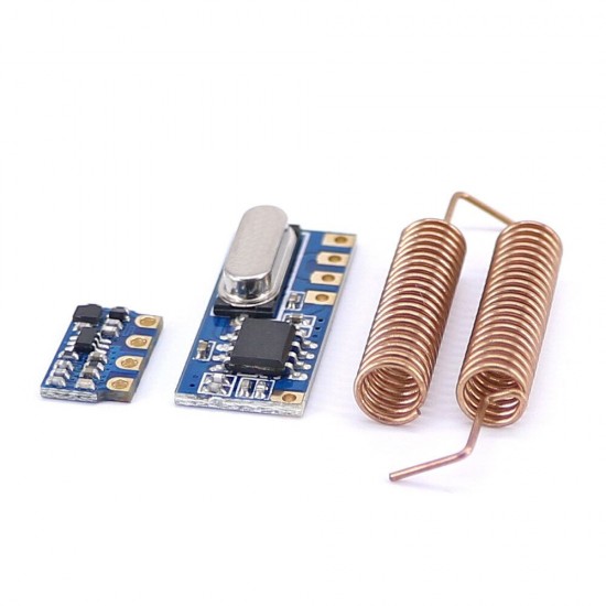 20pcs 433MHz Wireless Transceiver Kit Mini RF Transmitter Receiver Module + 40PCS Spring Antennas for Arduino - products that work with official for Arduino boards