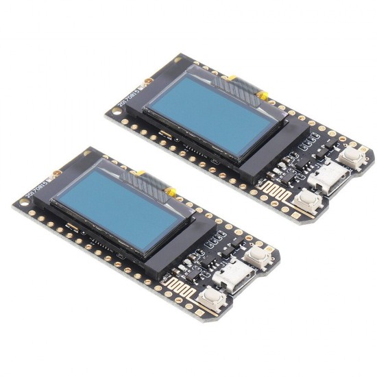 2Pcs SX1278 ESP32 0.96 OLED Display Module 16 Mt Bytes 128 Mt bit) 433Mhz