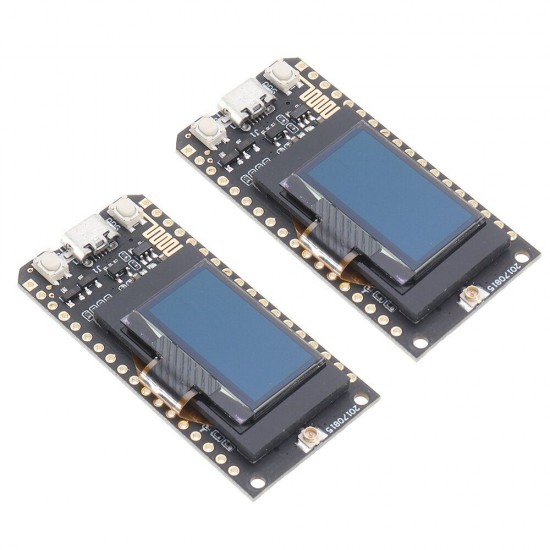 2Pcs SX1278 ESP32 0.96 OLED Display Module 16 Mt Bytes 128 Mt bit) 433Mhz