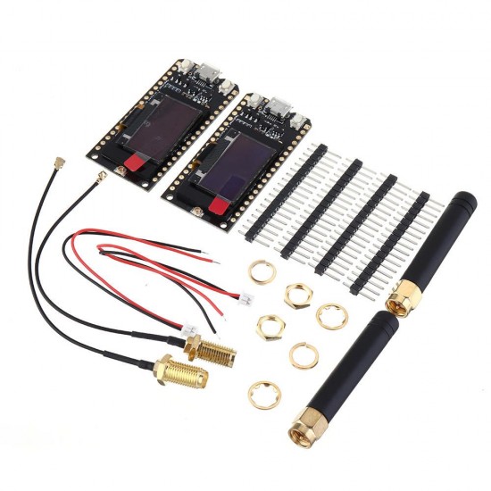 2Pcs 868Mhz ESP32 OLED 0.96 Inch Blue Display bluetooth WIFI ESP-32 Development Board Module With Antenna 2Pcs 868Mhz ESP32 OLED 0.96 Inch Blue Display bluetooth WIFI ESP-32 Development Board Module With Antenna