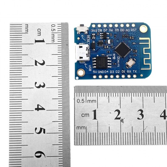2pcs D1 Mini V3.0.0 WIFI Internet Of Things Development Board Based ESP8266 4MB MicroPython Nodemcu for Arduino - products that work with official for Arduino boards