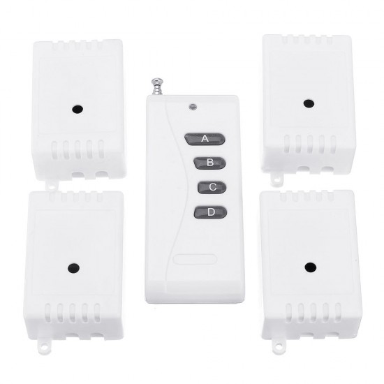 315MHz AC220V Wireless Remote Control Switch 4-IN-1 Remote Control One Channel 3000m Long Distance