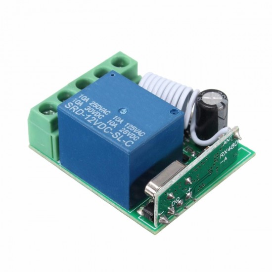 315MHz DC12V 10A 1CH Single Channel Wireless Relay RF Remote Control Switch Receiver Module