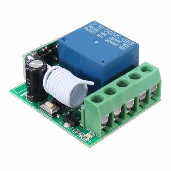 315MHz DC12V 10A 1CH Single Channel Wireless Relay RF Remote Control Switch Receiver Module 315MHz DC12V 10A 1CH Single Channel Wireless Relay RF Remote Control Switch Receiver Module