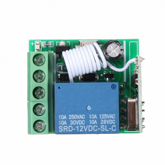 315MHz DC12V 10A 1CH Single Channel Wireless Relay RF Remote Control Switch Receiver Module 315MHz DC12V 10A 1CH Single Channel Wireless Relay RF Remote Control Switch Receiver Module