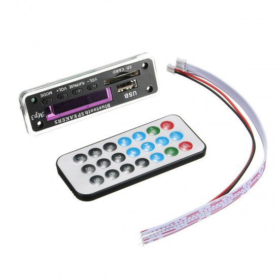 3Pcs M01BT69 12V Wireless bluetooth MP3 WMA Decoder Board Audio Module USB TF Radio For Car