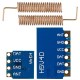 3pcs RF 315MHz for Transmitter Receiver Module RF Wireless Link Kit +6PCS Spring Antennas for Arduino - products that work with official for Arduino boards