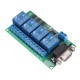 4 Channel RS232 Relay Board PC USB UART DB9 Remote Control Switch DC12V for Smart Home 4 Channel RS232 Relay Board PC USB UART DB9 Remote Control Switch DC12V for Smart Home