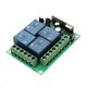 433mhz DC 12V Learning Type 4CH Channel Wireless Remote Control Switch Four Way Relay Control Module 433mhz DC 12V Learning Type 4CH Channel Wireless Remote Control Switch Four Way Relay Control Module