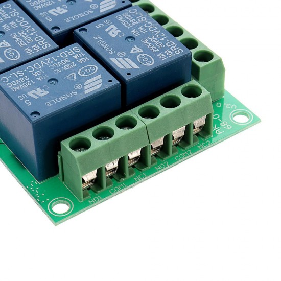 433mhz DC 12V Learning Type 4CH Channel Wireless Remote Control Switch Four Way Relay Control Module