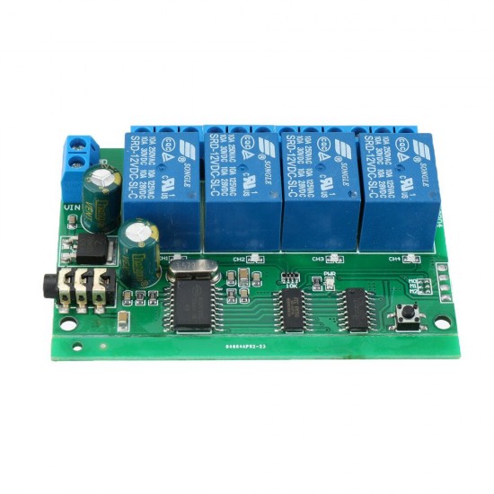 4CH DTMF MT8870 Audio Decoder Relay Remote Control Switch for Smart Home Voice Phone LED Light Control AD22B04 4CH DTMF MT8870 Audio Decoder Relay Remote Control Switch for Smart Home Voice Phone LED Light Control AD22B04