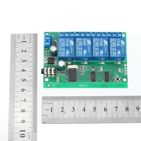 4CH DTMF MT8870 Audio Decoder Relay Remote Control Switch for Smart Home Voice Phone LED Light Control AD22B04 4CH DTMF MT8870 Audio Decoder Relay Remote Control Switch for Smart Home Voice Phone LED Light Control AD22B04