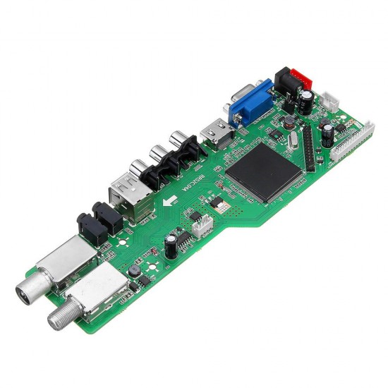 5 OSD Game RR52C.04A Support Digital Signal DVB-S2 DVB-C DVB-T2/T ATV Universal LCD Driver Board Dual USB Play Media With Remote