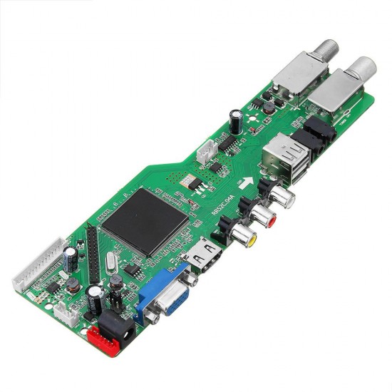 5 OSD Game RR52C.04A Support Digital Signal DVB-S2 DVB-C DVB-T2/T ATV Universal LCD Driver Board Dual USB Play Media With Remote