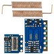 5pcs RF 315MHz for Transmitter Receiver Module RF Wireless Link Kit +10PCS Spring Antennas for Arduino - products that work with official for Arduino boards