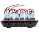 6 Gang Switch Panel 2USB Interior Control Car Boat Marine RV Rocker Breaker 12V 6 Gang Switch Panel 2USB Interior Control Car Boat Marine RV Rocker Breaker 12V