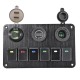 6 Gang Switch Panel 2USB Interior Control Car Boat Marine RV Rocker Breaker 12V 6 Gang Switch Panel 2USB Interior Control Car Boat Marine RV Rocker Breaker 12V