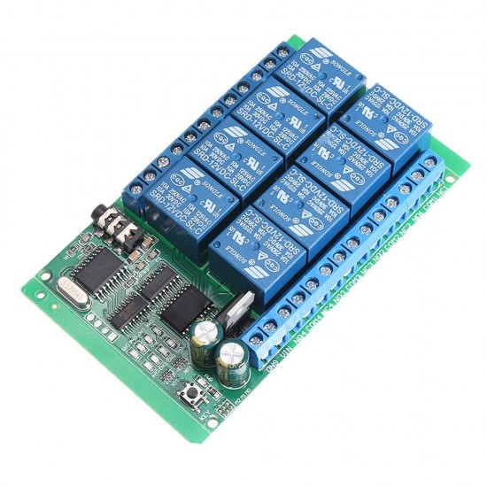 8CH DTMF MT8870 Decoder Relay Phone Remote Control Switch for AC DC Motor LED CNC Smart Home PLC DC12V 8CH DTMF MT8870 Decoder Relay Phone Remote Control Switch for AC DC Motor LED CNC Smart Home PLC DC12V