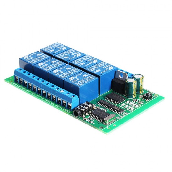 8CH DTMF MT8870 Decoder Relay Phone Remote Control Switch for AC DC Motor LED CNC Smart Home PLC DC12V 8CH DTMF MT8870 Decoder Relay Phone Remote Control Switch for AC DC Motor LED CNC Smart Home PLC DC12V