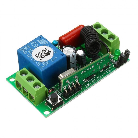 AC220V 1CH 10A Wireless Remote Control Switch Relay Output Radio Receiver Module With Waterproof Transmitter AC220V 1CH 10A Wireless Remote Control Switch Relay Output Radio Receiver Module With Waterproof Transmitter
