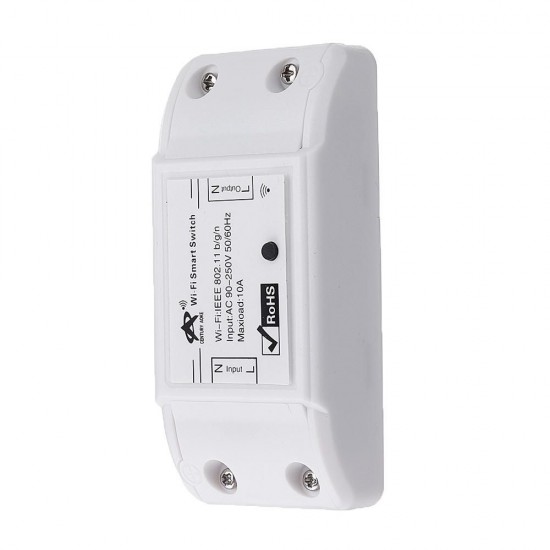 AC90-250V 10A WiFi Remote Control Switch Compatible with Andorid/ios Operating System Support Alexa Google Home IFTTT With RF Wireless Transmitter