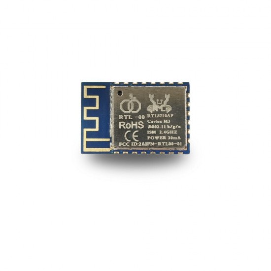 WiFi RTL8710AF Serial Port to WiFi Wireless Transparent Transmission PCB Onboard Antenna RTL-00 Module Communication Distance 80M WiFi RTL8710AF Serial Port to WiFi Wireless Transparent Transmission PCB Onboard Antenna RTL-00 Module Communication Distance 80M