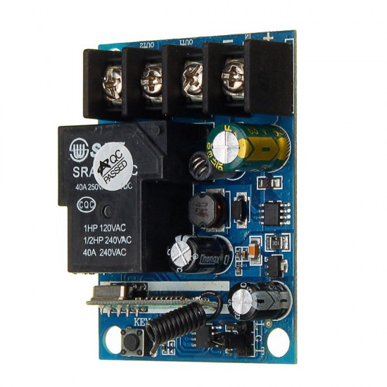 AK-KZ01 315MHZ/433MHZ 1 Channel Wireless Remote Control Switch + Remote Control Panel DC 12V-48V AK-KZ01 315MHZ/433MHZ 1 Channel Wireless Remote Control Switch + Remote Control Panel DC 12V-48V