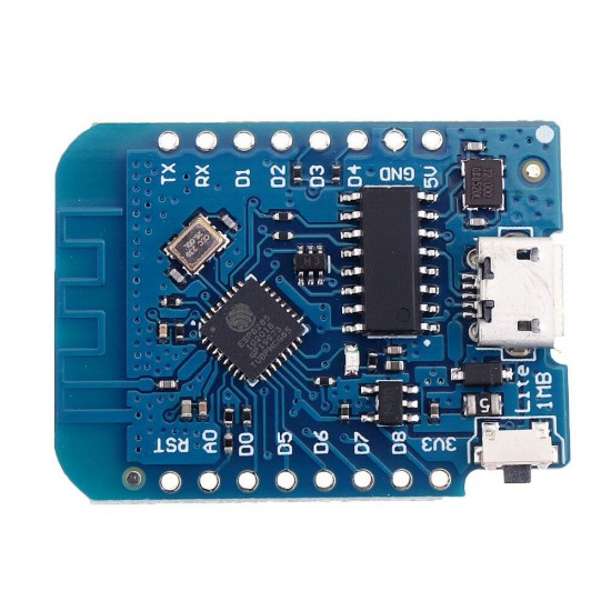 D1 Mini Lite V1.0.0 WIFI Internet Of Things Development Board Based ESP8285 1MB FLASH for Arduino - products that work with official Arduino boards D1 Mini Lite V1.0.0 WIFI Internet Of Things Development Board Based ESP8285 1MB FLASH for Arduino - products that work with official Arduino boards