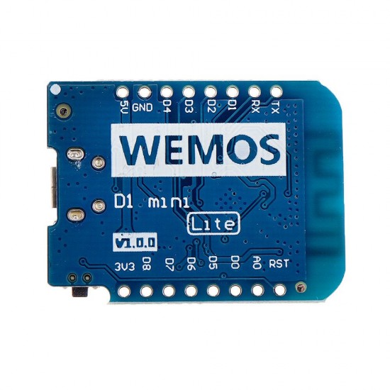 D1 Mini Lite V1.0.0 WIFI Internet Of Things Development Board Based ESP8285 1MB FLASH for Arduino - products that work with official Arduino boards D1 Mini Lite V1.0.0 WIFI Internet Of Things Development Board Based ESP8285 1MB FLASH for Arduino - products that work with official Arduino boards