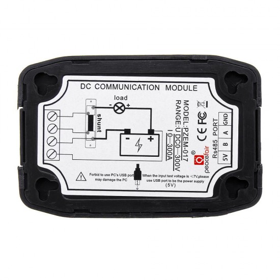 DC 0-300V 300A Voltmeter 017 Communication Wireless Module RS485 Modbus Voltage Current Power Energy Detector DC 0-300V 300A Voltmeter 017 Communication Wireless Module RS485 Modbus Voltage Current Power Energy Detector