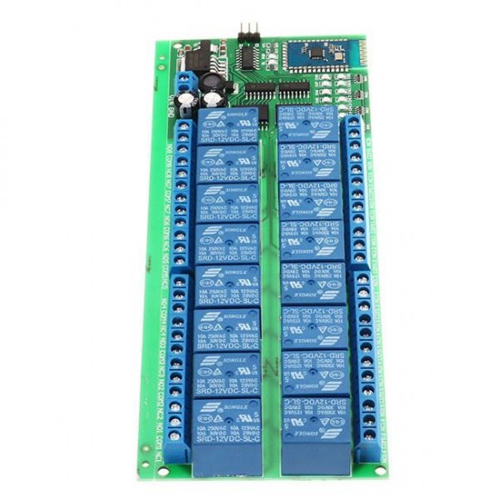 DC 12V 16 Channel bluetooth Relay Board Wireless Remote Control Switch For Android Phones With bluetooth Functions