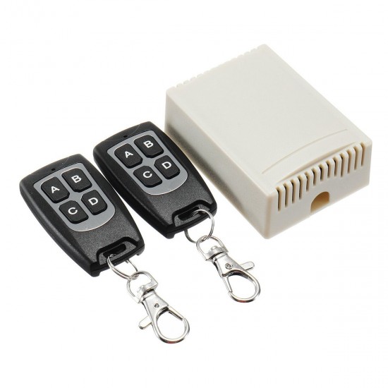DC 12V 4CH Wireless Remote Control Relay Switch 2 Transceiver with 1 Receiver 315MHz DC 12V 4CH Wireless Remote Control Relay Switch 2 Transceiver with 1 Receiver 315MHz
