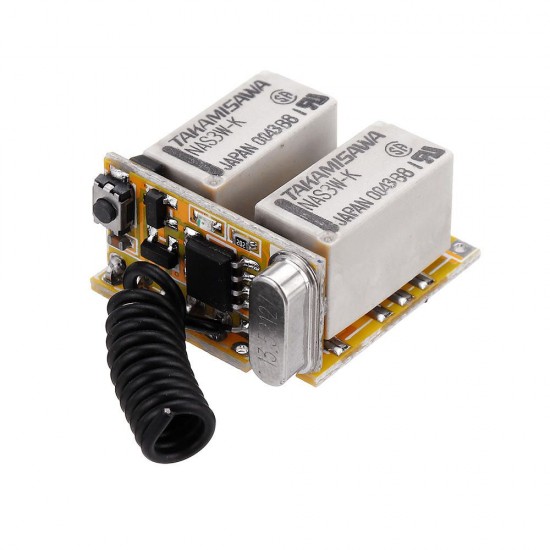 DC3.7V/5V/12V 315MHz Wide Voltage 2 Way Remote Control Switch Miniature Universal Learning Code DC3.7V/5V/12V 315MHz Wide Voltage 2 Way Remote Control Switch Miniature Universal Learning Code