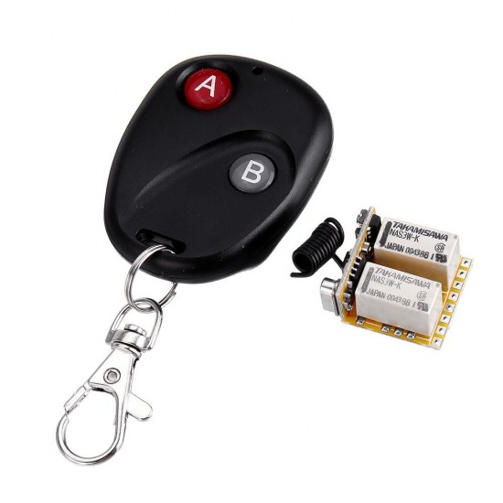 DC3.7V/5V/12V 433MHz Wide Voltage 2 Way Remote Control Switch Universal Learning Code Normal Open and Close