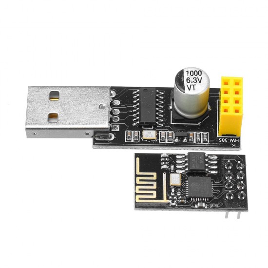 ESP01 Programmer Adapter UART GPIO0 ESP-01 CH340G USB to ESP8266 Serial Wireless Wifi Development Board