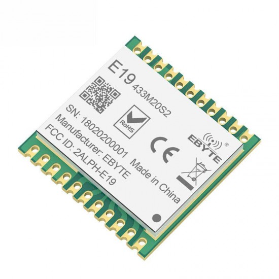 E19-433M20S2 Long Range SX1278 20dMm SMD SPI Transceiver 433MHz RF Module E19-433M20S2 Long Range SX1278 20dMm SMD SPI Transceiver 433MHz RF Module