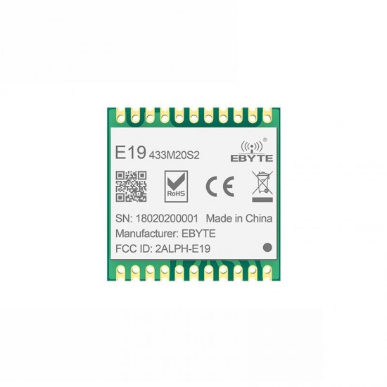 E19-433M20S2 Long Range SX1278 20dMm SMD SPI Transceiver 433MHz RF Module E19-433M20S2 Long Range SX1278 20dMm SMD SPI Transceiver 433MHz RF Module