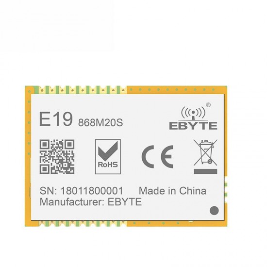 E19-868M20S SPI 20dBm SX1276 Long Distance 868MHz Transceiver Wireless RF Modulator Module E19-868M20S SPI 20dBm SX1276 Long Distance 868MHz Transceiver Wireless RF Modulator Module