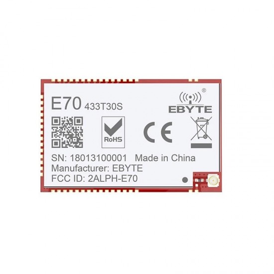 E70-433T30S 433MHz Long Distance CC1310 30dBm SMD 1W Transmitter Wireless RF Module IOT Receiver E70-433T30S 433MHz Long Distance CC1310 30dBm SMD 1W Transmitter Wireless RF Module IOT Receiver