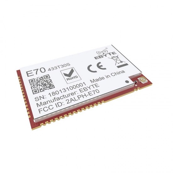 E70-433T30S 433MHz Long Distance CC1310 30dBm SMD 1W Transmitter Wireless RF Module IOT Receiver E70-433T30S 433MHz Long Distance CC1310 30dBm SMD 1W Transmitter Wireless RF Module IOT Receiver