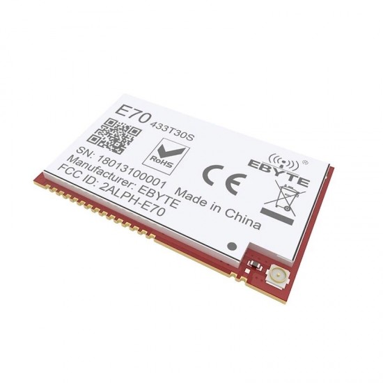 E70-433T30S 433MHz Long Distance CC1310 30dBm SMD 1W Transmitter Wireless RF Module IOT Receiver E70-433T30S 433MHz Long Distance CC1310 30dBm SMD 1W Transmitter Wireless RF Module IOT Receiver