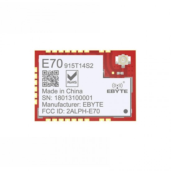 E70-915T14S2 CC1310 915MHz 14dBm 1500m SOC Small Size Wireless Transmitter and Receiver RF Module E70-915T14S2 CC1310 915MHz 14dBm 1500m SOC Small Size Wireless Transmitter and Receiver RF Module