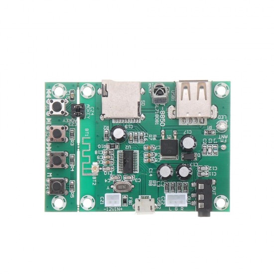 FM Receiver Wireless Bluetooth Module V4.2 Decoder Board Module for MP3 APE FLAC WAV Support USB TF Card FM Receiver