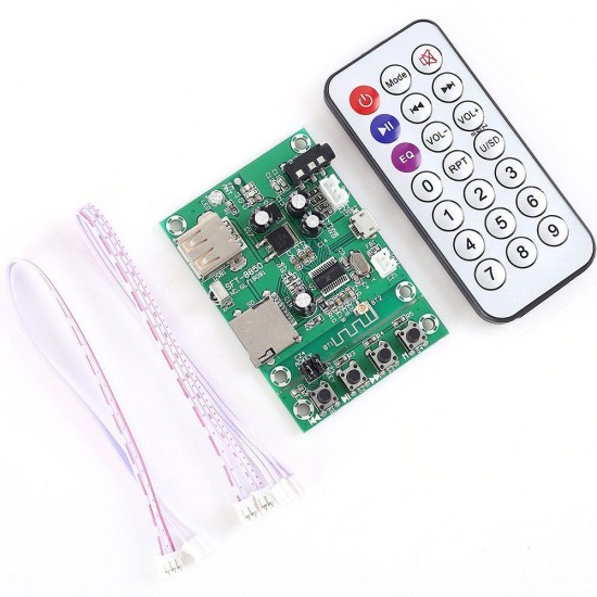 FM Receiver Wireless Bluetooth Module V4.2 Decoder Board Module for MP3 APE FLAC WAV Support USB TF Card FM Receiver