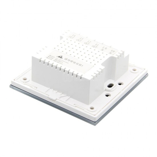 AC 85V-250V 1000W 1-3 Gang 1 Way WiFi 86 Type Smart Wall Touch Switch Module With LED Backlight Works With Amazon Alexa