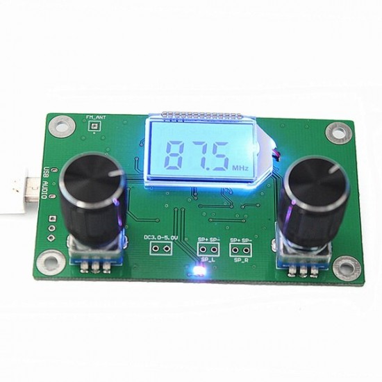 DSP & PLL Digital Stereo FM Radio Receiver Module 87-108MHz With Serial Control